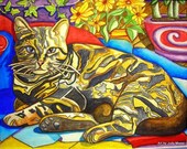 Victorian Mama Kitty  - 8x10 print