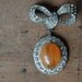 RESERVED /// vintage brooch / 1950s jewelry / WINTER CITRUS