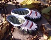 Jungle...Felted slippers / Lime / Green / Brown /  Black /  Beige / Blue  / Handmade