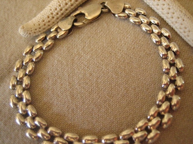 Bracelet - Vintage Italian Sterling Silver Bracelet
