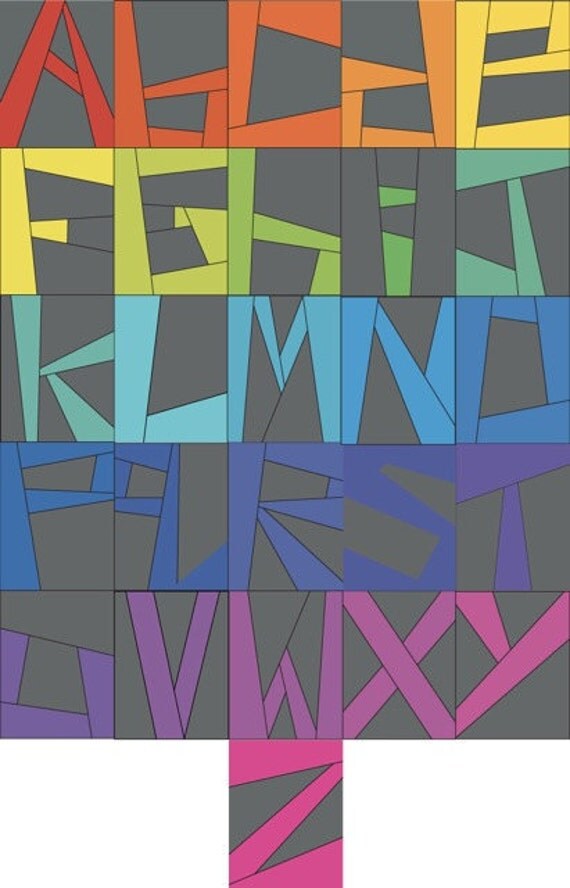 Wonky Alphabet PDF Digital Download