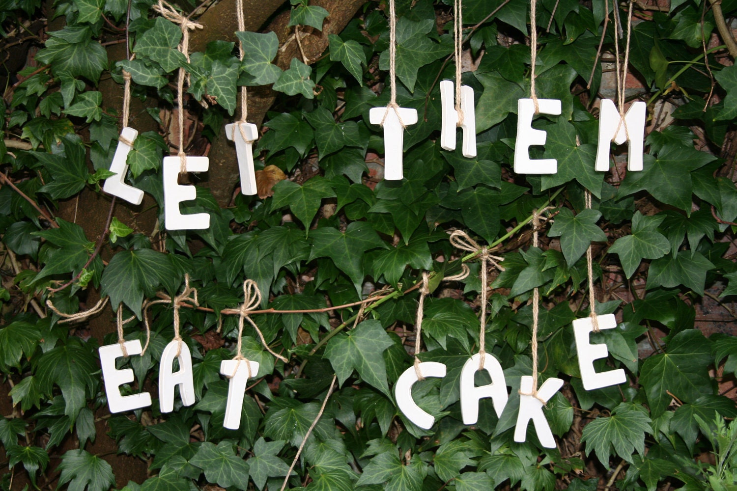 Let them Eat Cake - Ceramic Hanging Letters