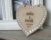 Vintage Pearl - Ceramic Wedding Heart