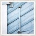 hook on blue doors, architectural photography, 8x8 print, reclaimed wood, weathered paint, blue, cyan, rustic home decor