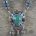Sterling Silver Tibetan Necklace 19 Inches Long