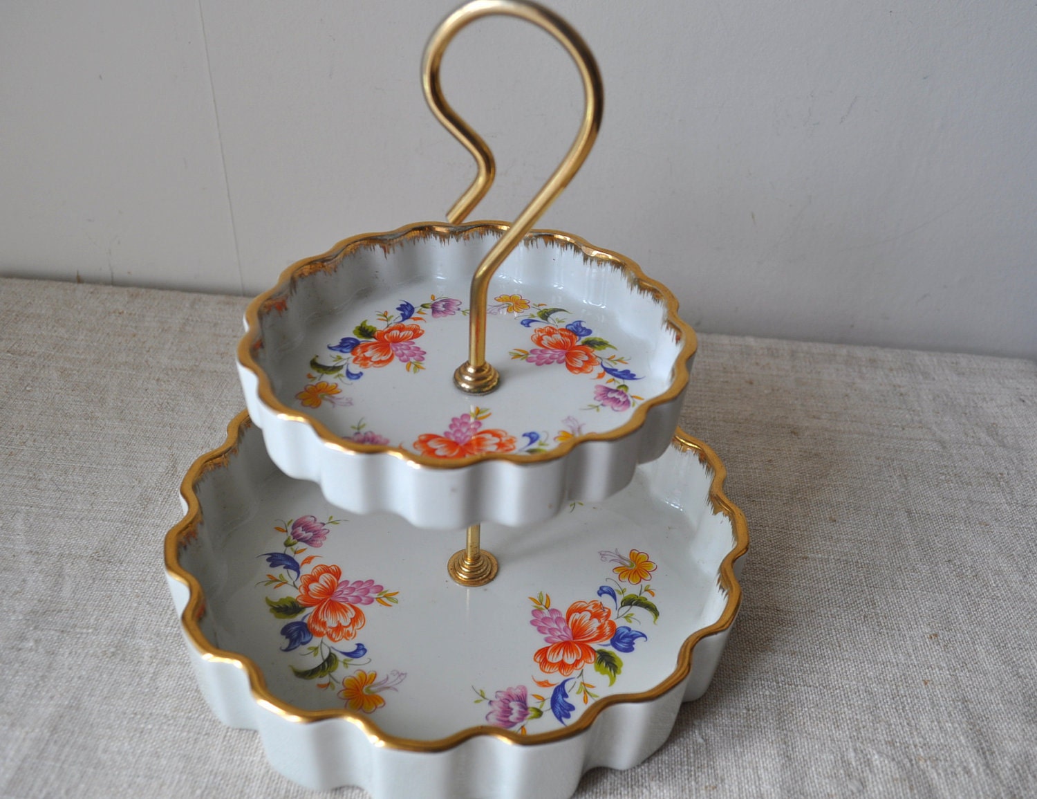 Vintage French Limoges - Two Tier Display Stand