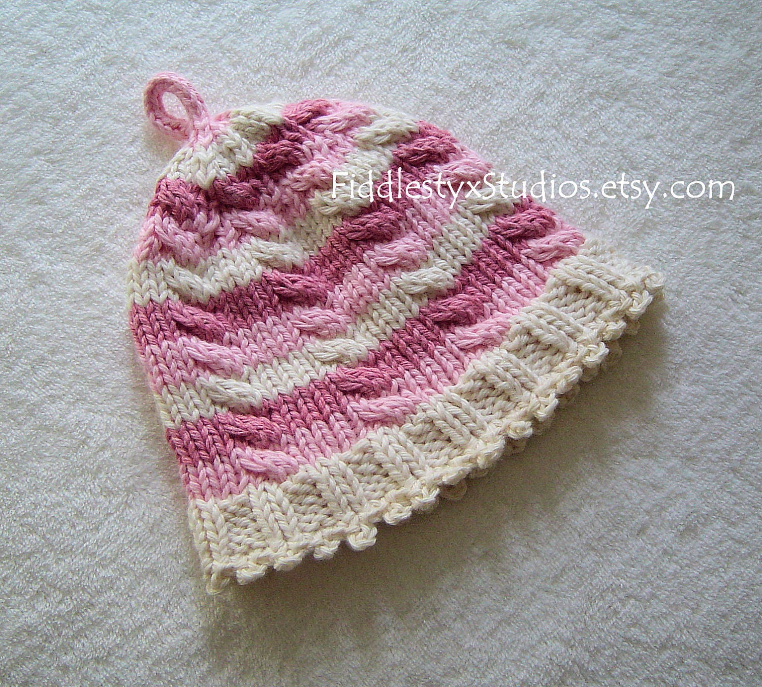 Pink Baby Girl Hat - Baby Shower Gift - Hand Knit Hat (Newborn, Infant, Toddler, Child sizes) Summer Children Clothing Summer Accessories