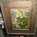Vintage French religious madonna&child framed portrait picture shabby unique