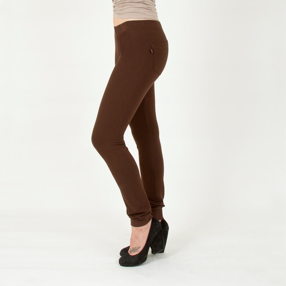 Skinny Sweats- Chocolate Brown Sweatpants
