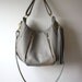 SALE Soft Leather Purse  - OPELLE Ballet Bag - Large Size in Dove Pebbled Leather New