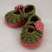 INSTANT DOWNLOAD - Knitting Pattern (PDF file) - Daisy Baby Booties (0-6/6-12 months)