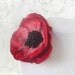 Poppy Brooch in Red Satin