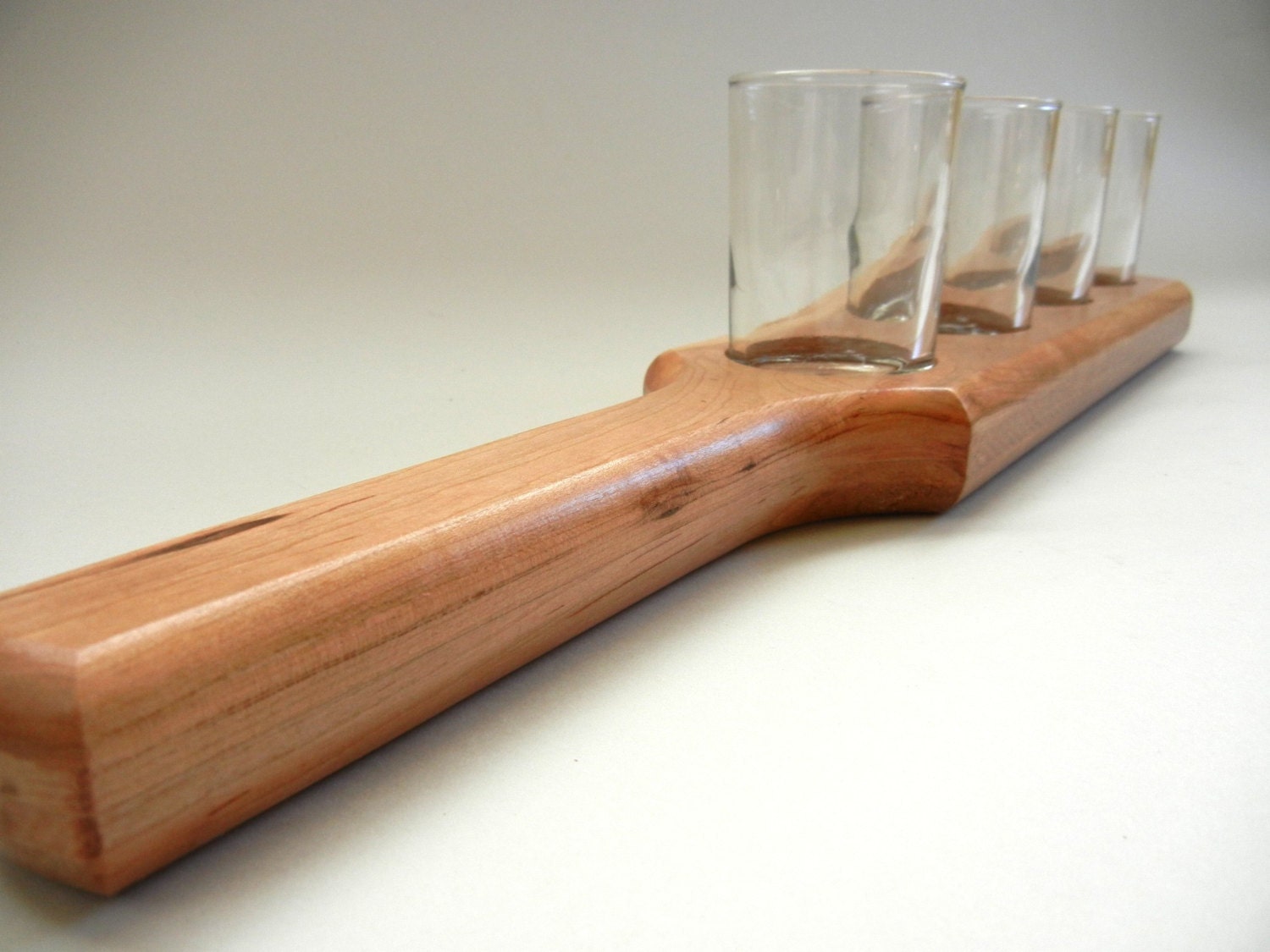 beer taster paddle cherry wood