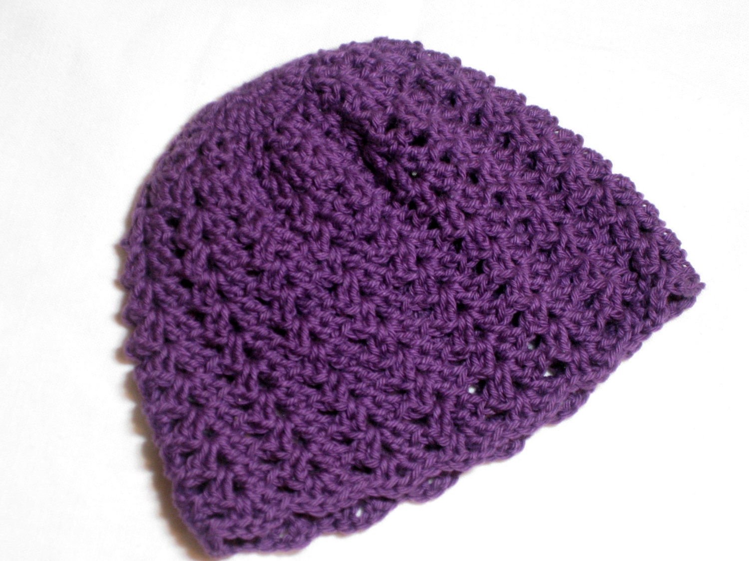 Baby Hat - Lacy Crochet Shell Beanie