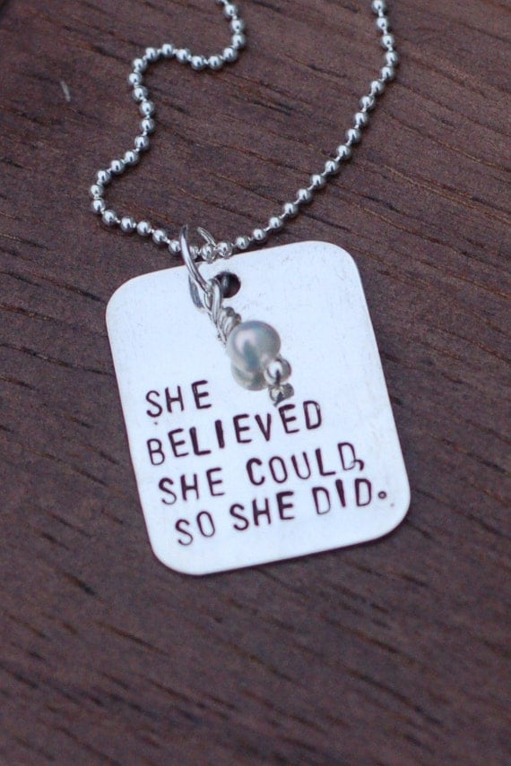 She Believed / Sterling Silver Necklace