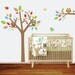 Childrens Wall Decal Tree and Branch Vinyl Wall Nursery with Owls,Birds