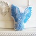 Plush Owl Pillow. Hand Woodblock Printed. Choose ANY Color. Made to Order.
