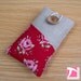 Reserved for user " Carolyn Power" - iPhone 5 / Padded iPhone 4 sleeve / pink roses over red