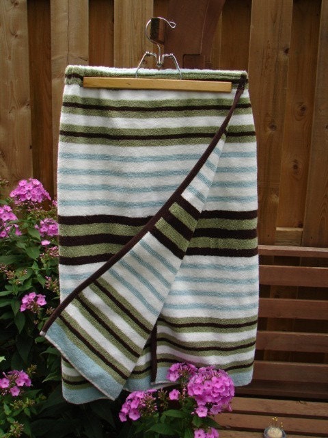 Spa Towel Wrap PDF Sewing Pattern - Bath and Beach Coverup - Wonderful & Easy Sew Gift - FREE shipping - Blissfulpatterns
