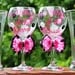 SET OF 4 Mother and Father of the Bride Groom Personalized Bridesmaid Wedding Bridal Shower Date Groomsman Bachelorette Glass Set