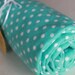 Flannel Play Yard Sheet / Pack n Play---Aqua Dots