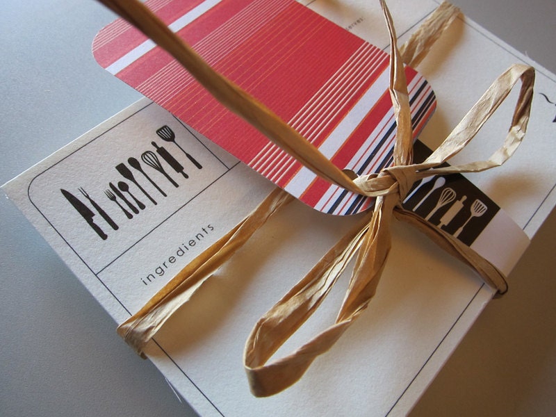 Printable recipe cards - modern designs - Typeable