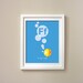 Printable Alphabet Art - F for Fish- childrens room poster, baby room wall decor, and nursery print - personalized