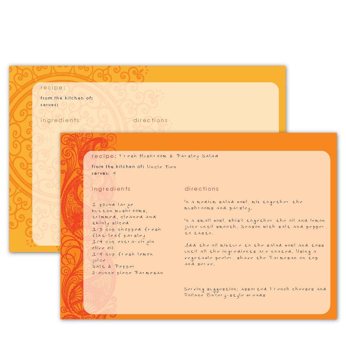 Printable Recipe Cards Modern Designs Indian Patterns Typeable printable-recipe-cards-modern-designs-indian-patterns-typeable