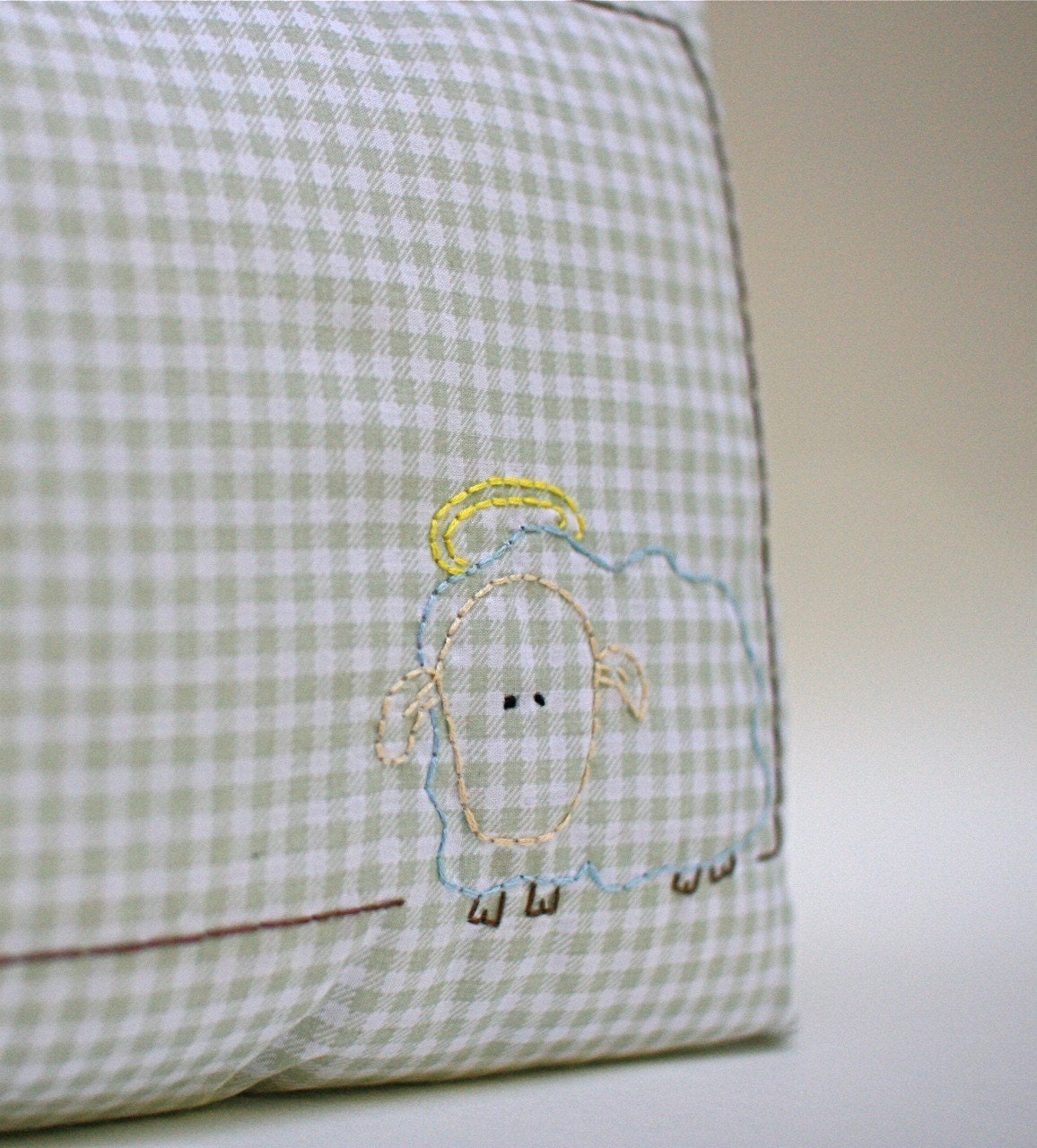 Virgo Baby Birth Pillow in green