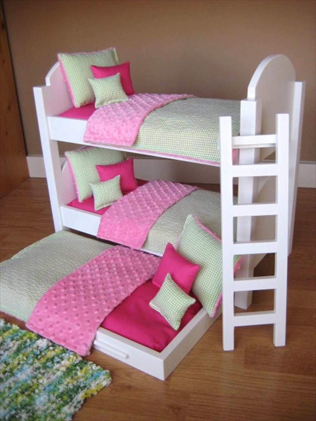 Triple Bunk Bed for American Girl Dolls RESERVED by solarwood7222