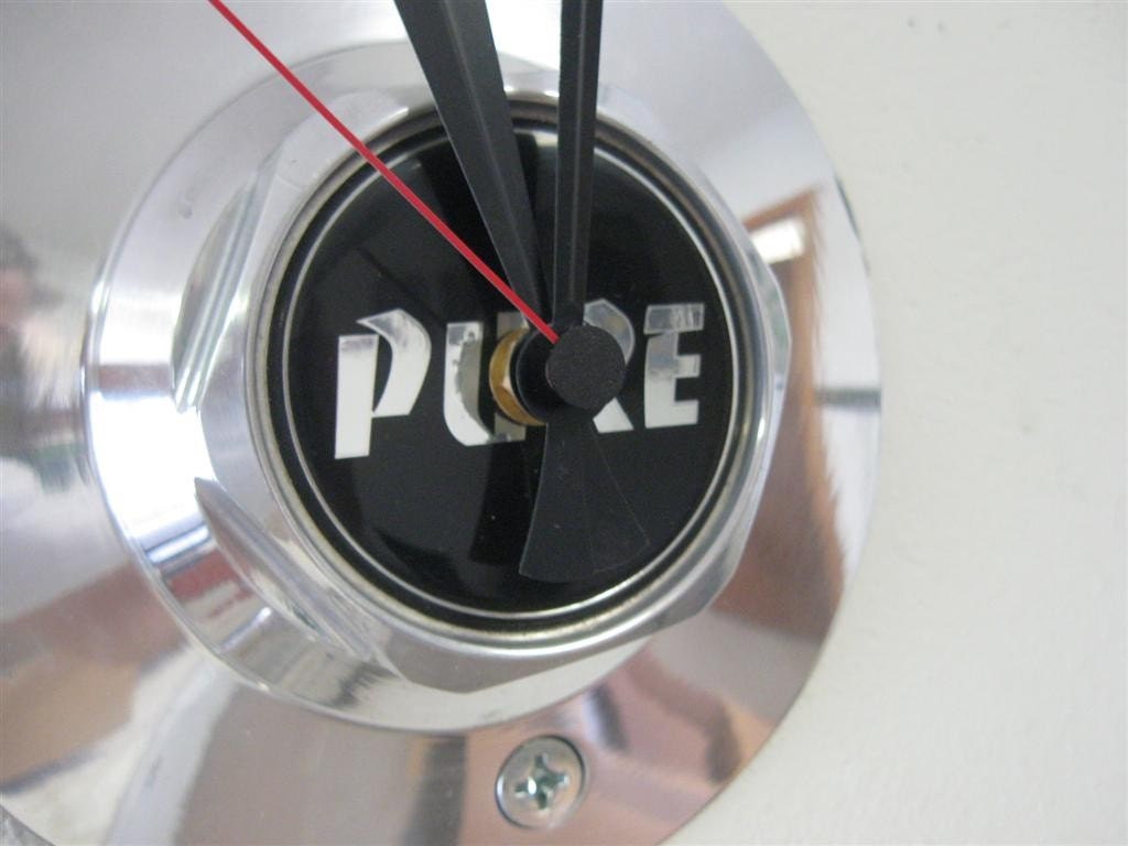 Hub Cap Clock