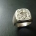 Classic Sterling Silver Crest ring