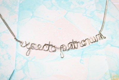 Memorial Day Weekend Sale Expecto Patronum Harry Potter Spell Necklace