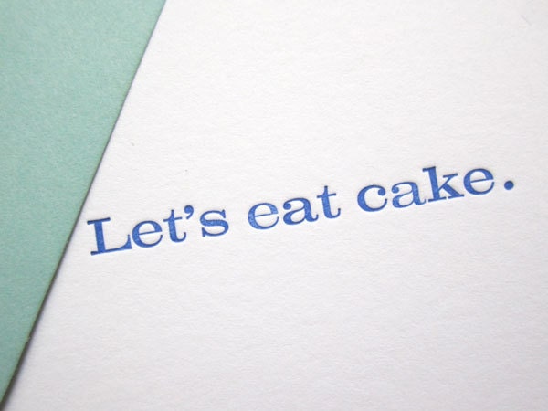 Let's eat cake