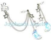Starlight Moonlight - Swarovski Chain Ear Cuff