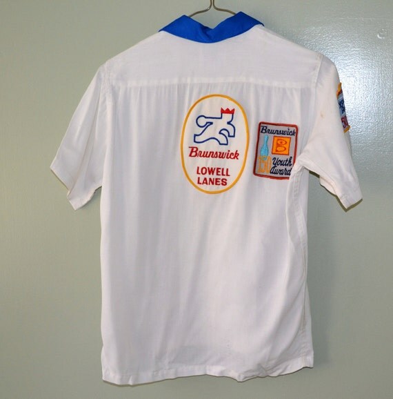 Vintage childs Brunswick Bowling Shirt with by honeybeepollen