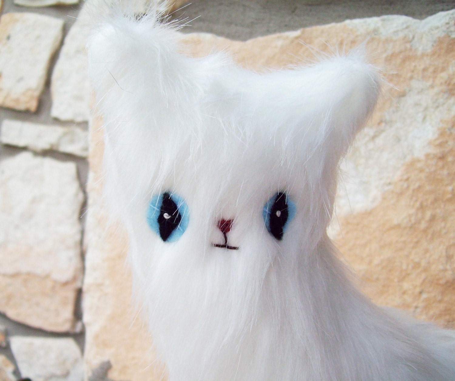 Faux fur Kitty cat plush