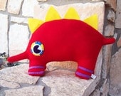 Fleece armadillo plush dinosaur