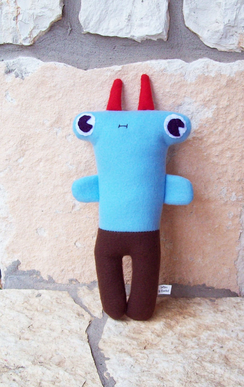 Fleece monster plush Lazy Eyed Susan
