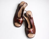 1970's deco sandals size 8 - mydrawingnumberone
