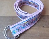 Mermaids Adjustable D-Ring Belt - Toddler Children Kids Girls - Pink
