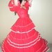 Alfred Angelo Party Dress ruffled-and-red