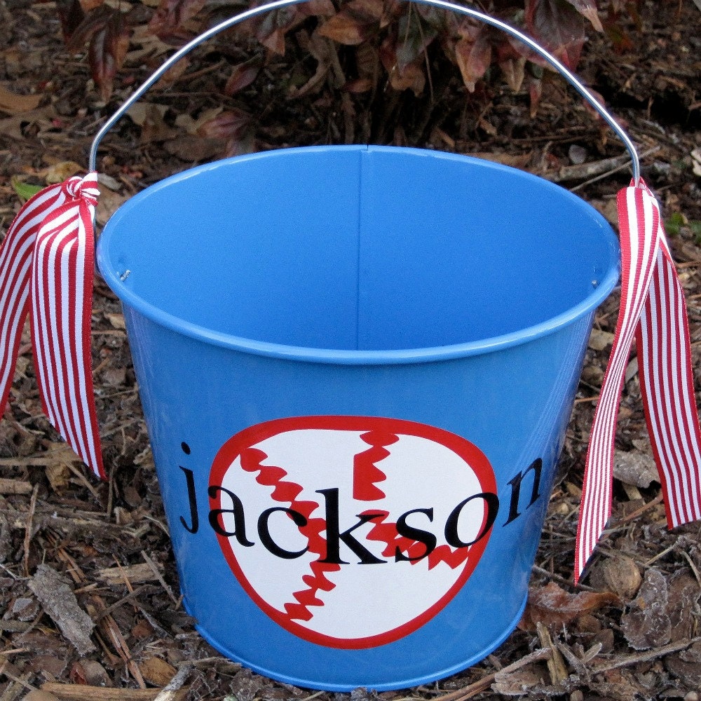 Personalized Easter Bucket assorted colors-5 QT.