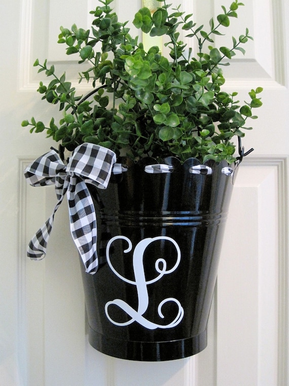 Personalized flower bucket-assorted colors available