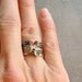 Sterling Silver and copper stacking ring set, set of six rings
