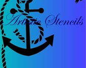 Stencil Rope and Anchor  8 X 10