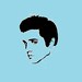 STENCIL Young Elvis