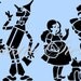 STENCIL Vintage Wizard of OZ 5 X 10