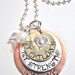 My Children My Strength My Love Hand Stamped Necklace