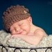 Baby Newsboy Cap Photography Prop - Textured